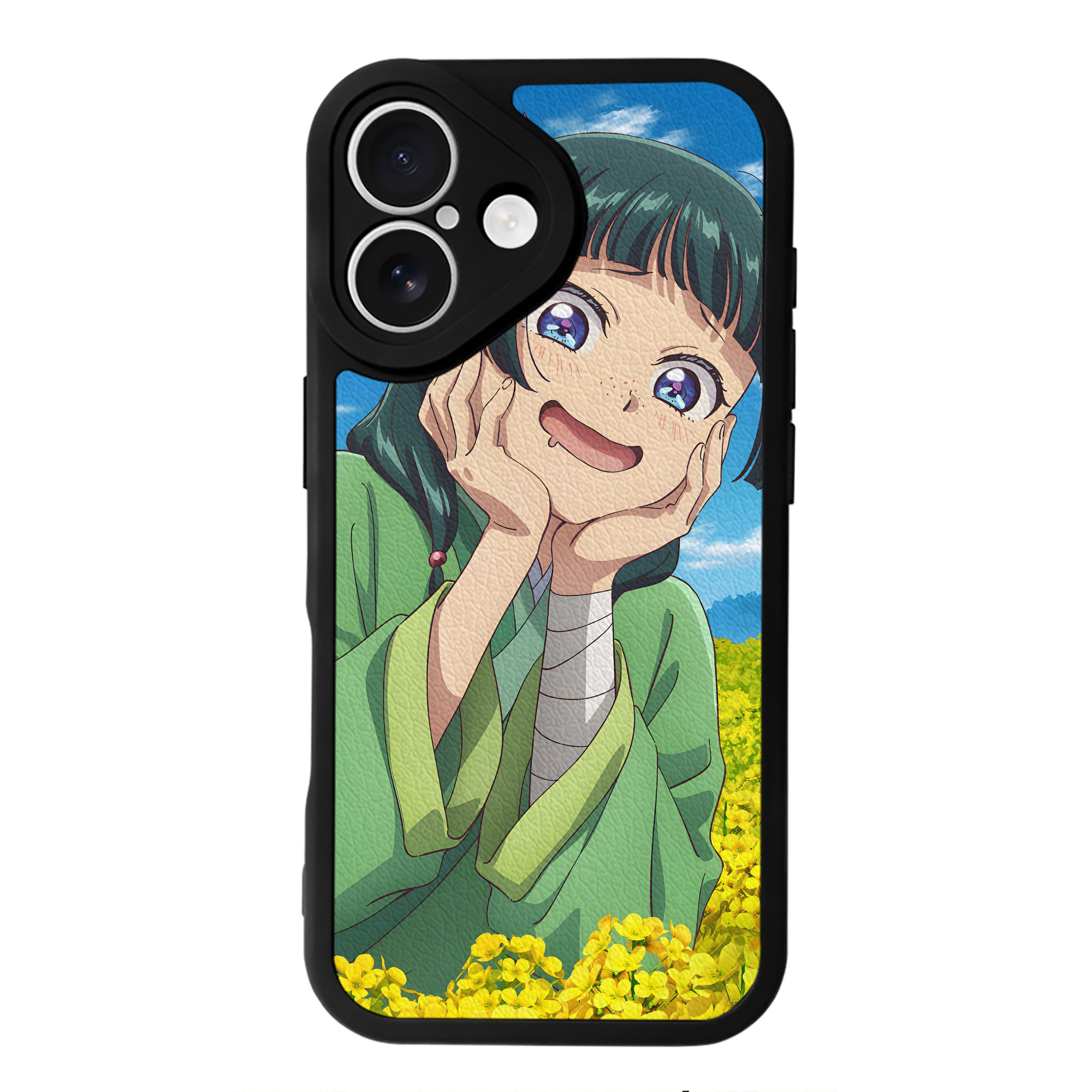 （画像用） 薬屋のひとりごと The Apothecary Diaries 【iPhone 16シリーズ対応】シリコンスマホケース（レザー調） 材質：シリコン